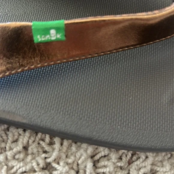 NWT😊SANUK Yoga Mat Comfort WANDER METALLIC Bronze FLIP FLOPS🩴Size 9 1017880 BRZ - Picture 6 of 11